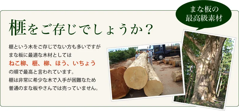 木製まな板の決定版！希少な本榧まな板【榧工房 かやの森】