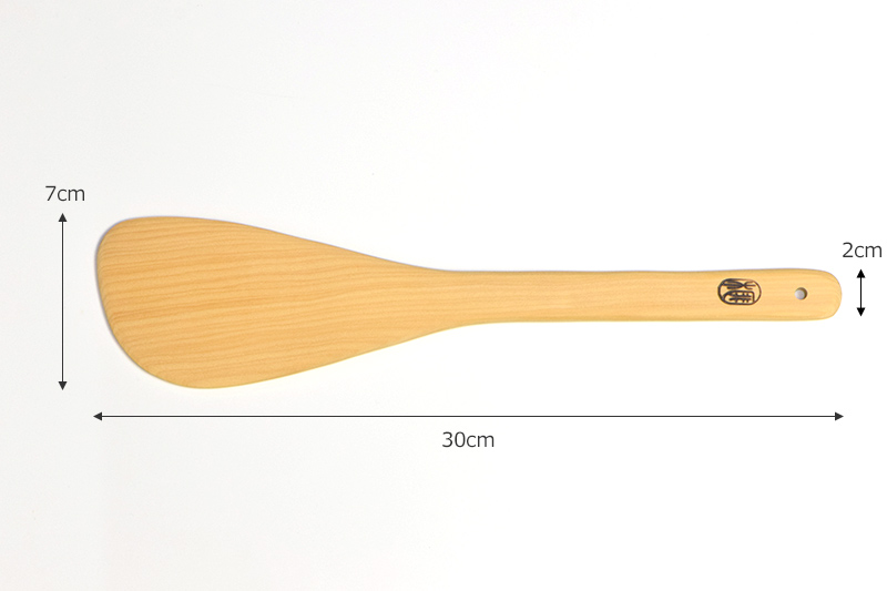 本榧調理ヘラのサイズ