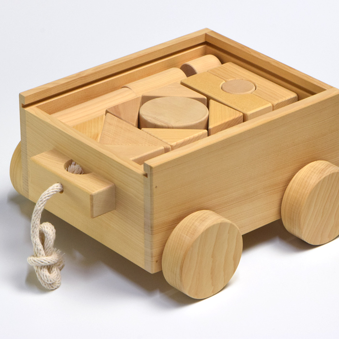 榧の積み木セット（35ピース箱）