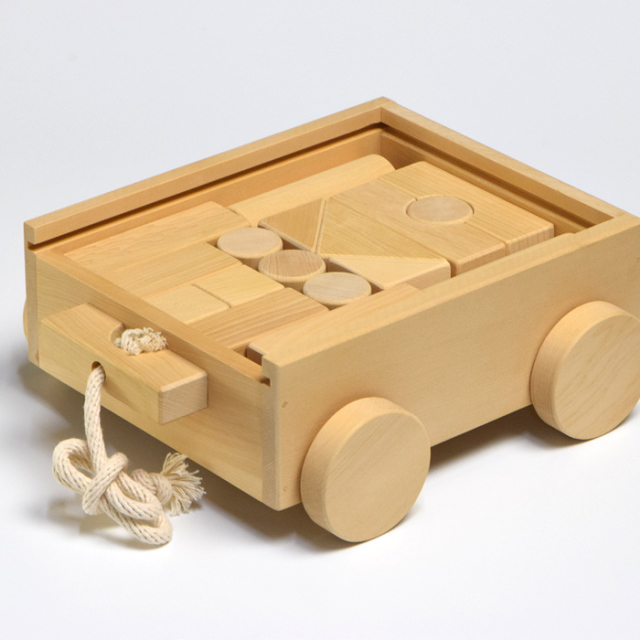 榧の積み木セット（17ピース箱）